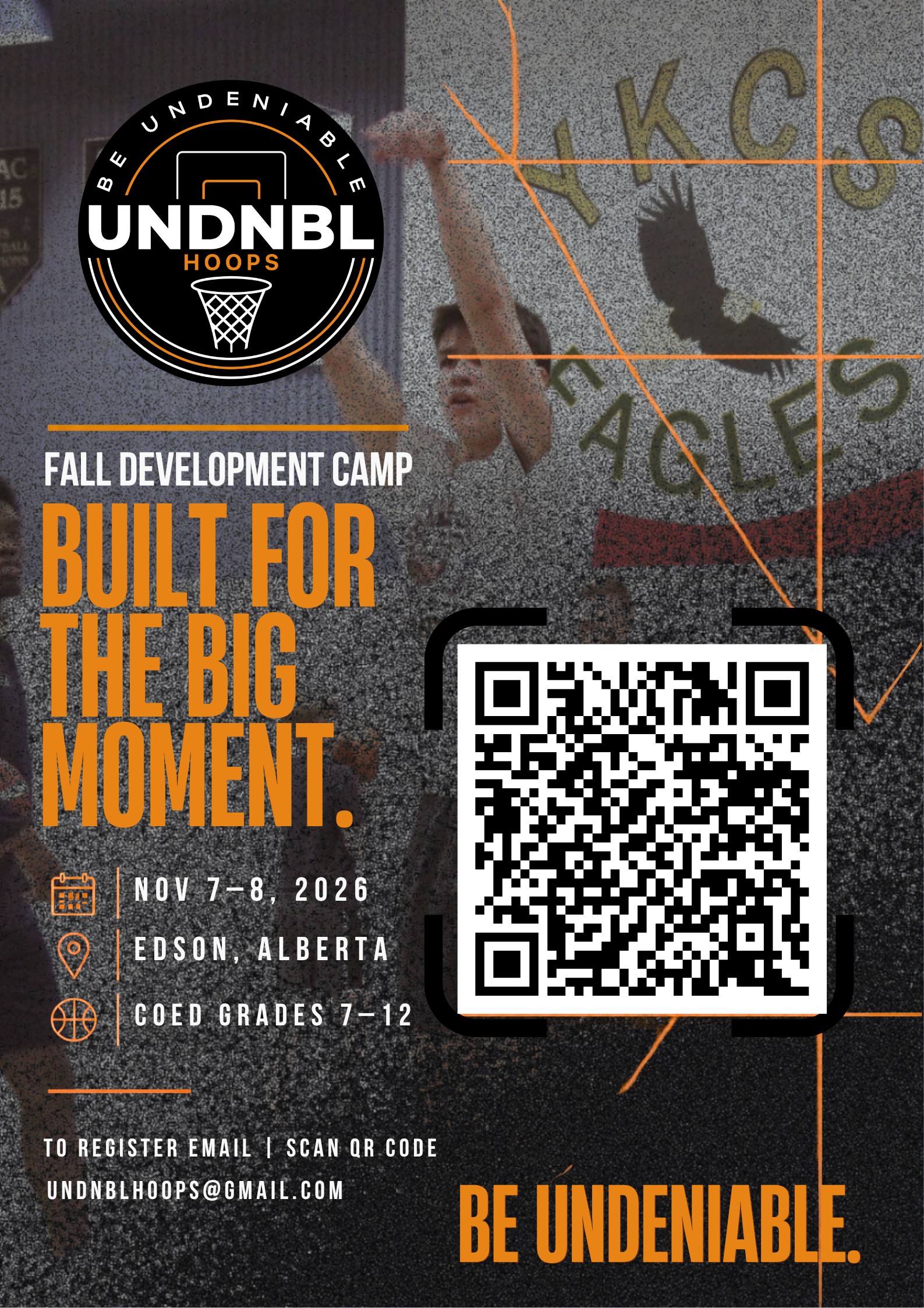 UNDNBL Hoops Fall Basketball Development Camp flyer